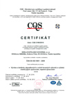 Quality Management System certificate acc. to ISO 9001: 2009