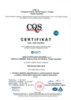 Certified quality management system according to ČSN EN ISO 9001:2015