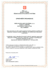 Certified production of forgings including machining according to conditions of CEZ Group