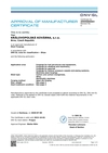 Certifikovaný systém výrobce polotovaru (výkovku) pro dodávky dle podmínek DNV-GL